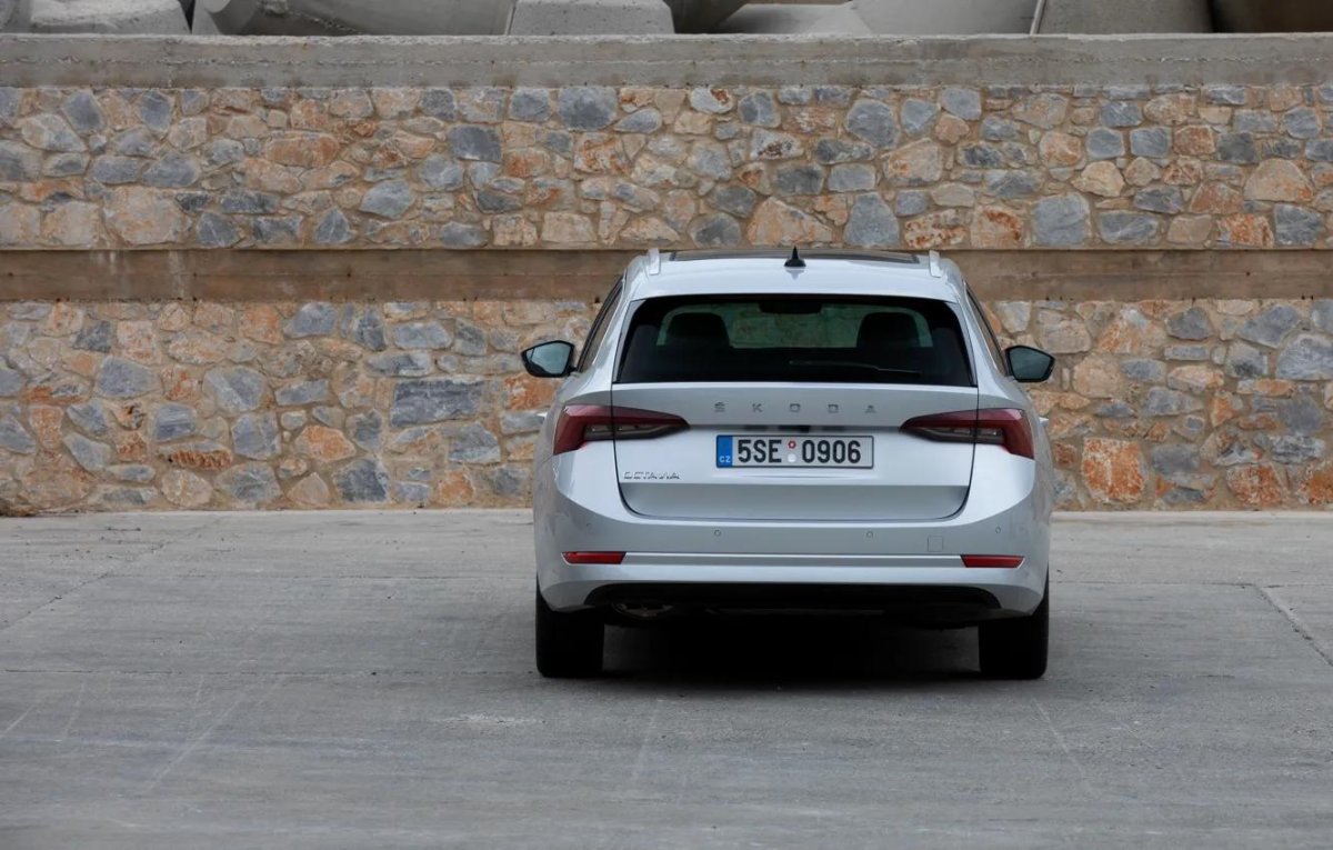 Skoda Octavia 2021 сзади