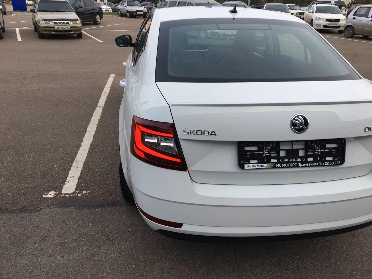 Шкода Октавия сзади