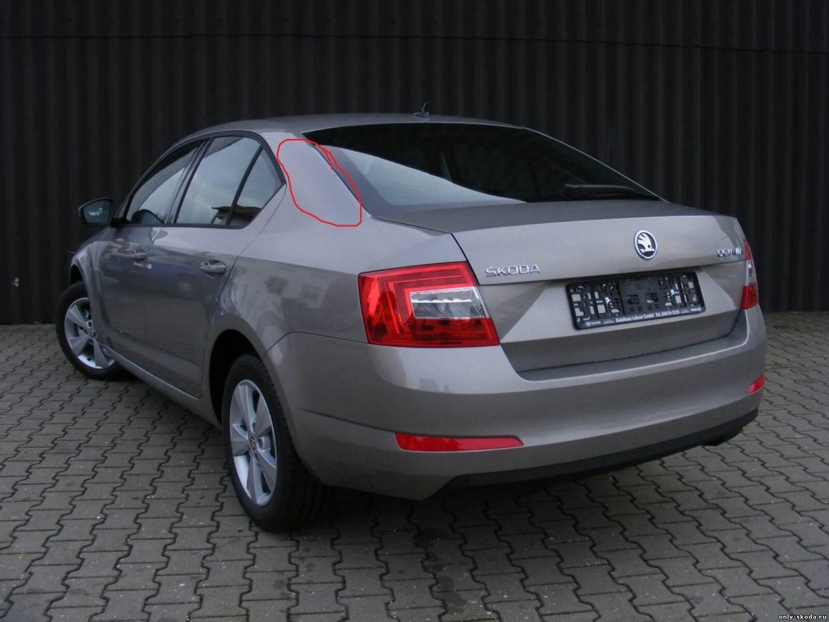 Шкода Октавия сзади