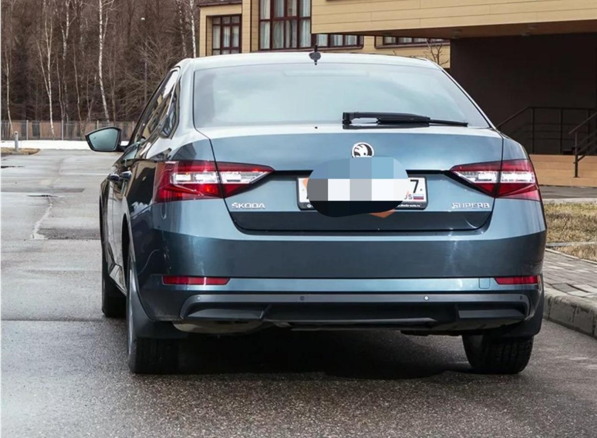 Skoda Superb вид сзади