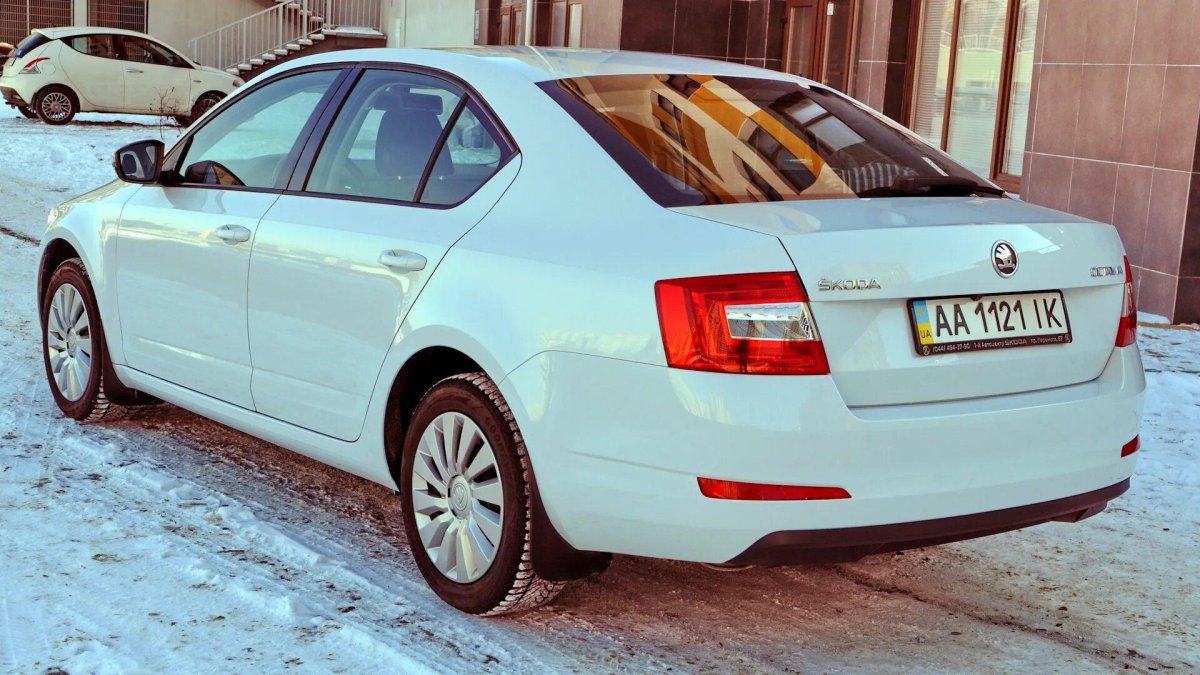 Шкода Октавия 2014 сзади