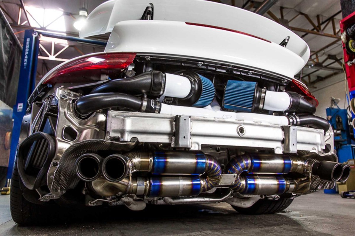 Выхлоп Порше 911 турбо