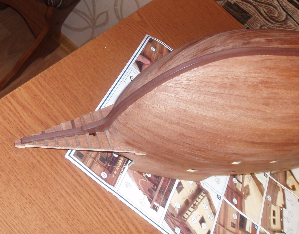 Обшивка корпуса судомодели