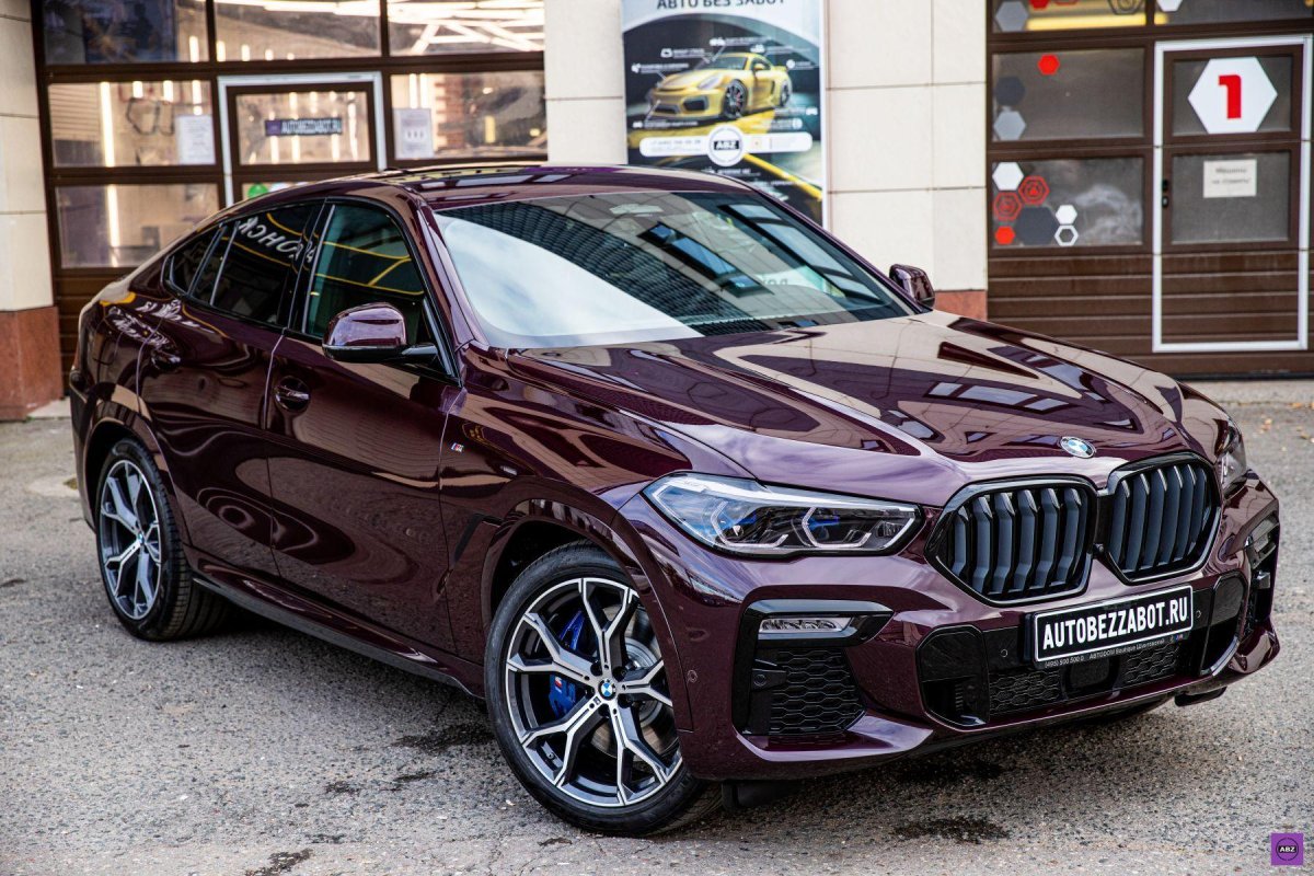 БМВ x6 бордовый