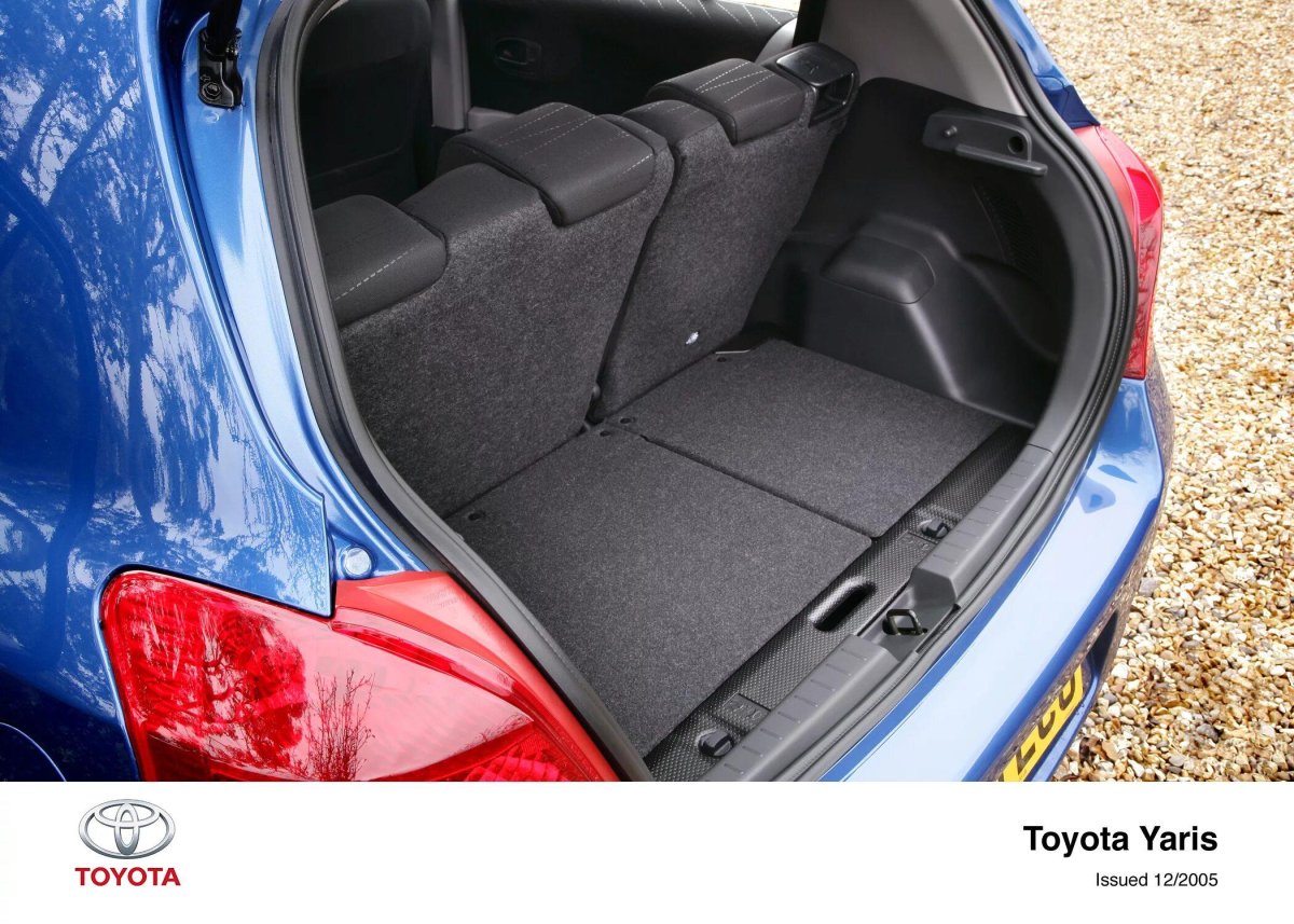 Тойота Ярис 2008 багажник
