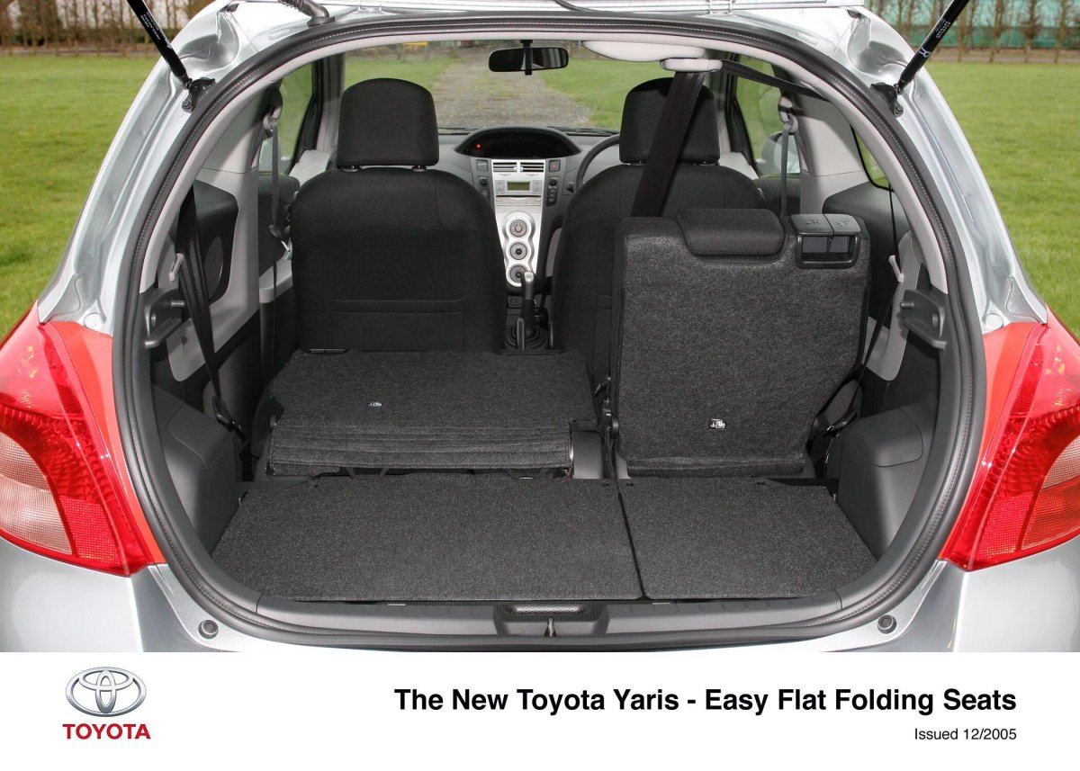 Тойота Ярис 2008 багажник