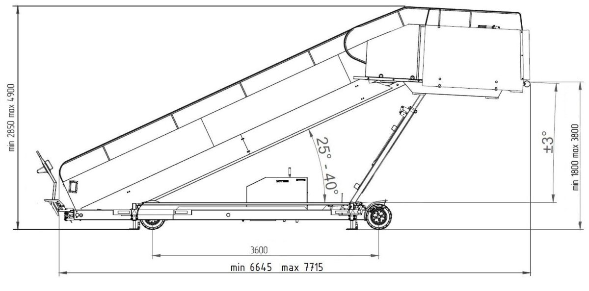 Трап прицепной пассажирский ТП-1м