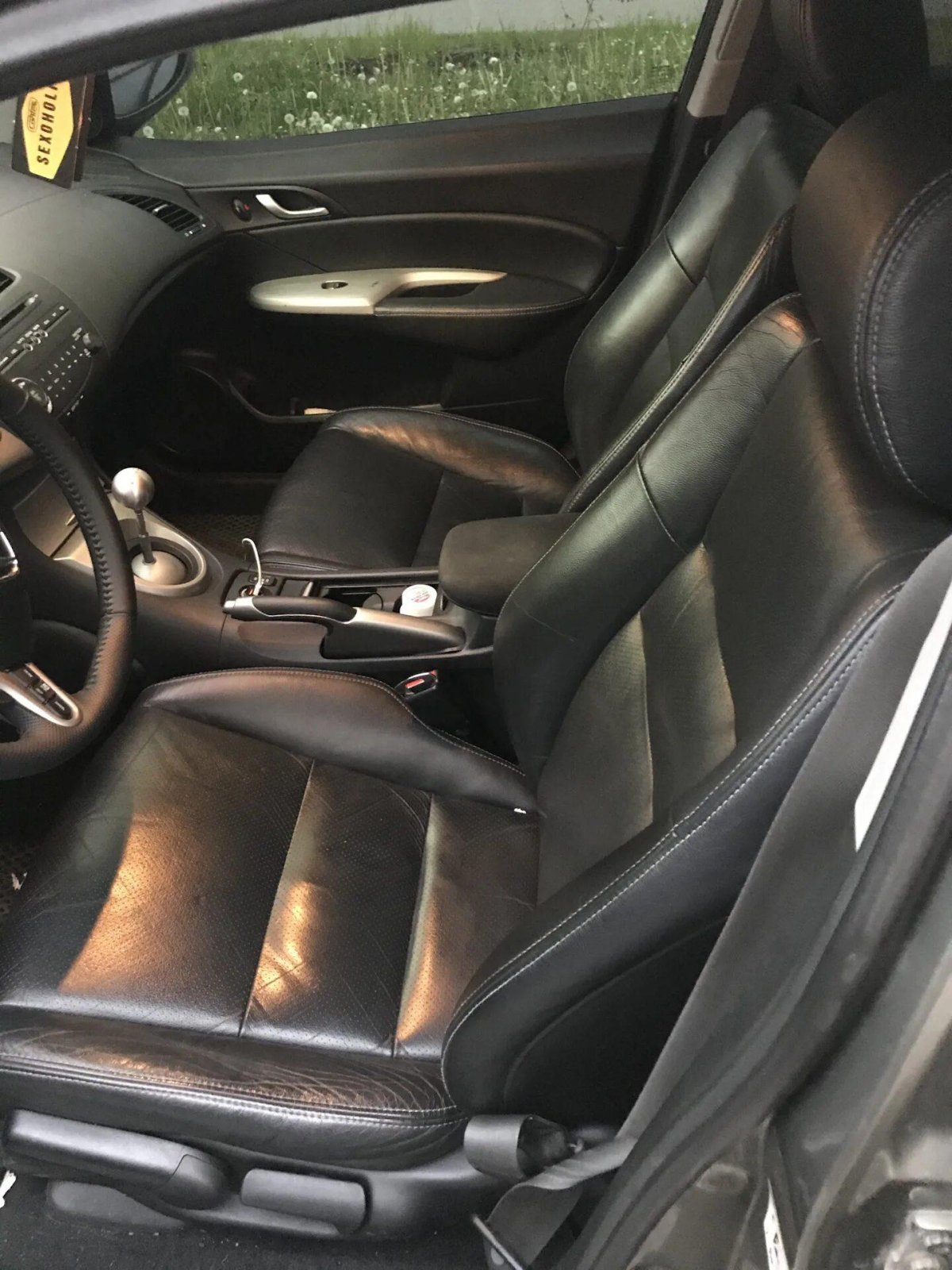 Кожаный салон Хонда Цивик 4д