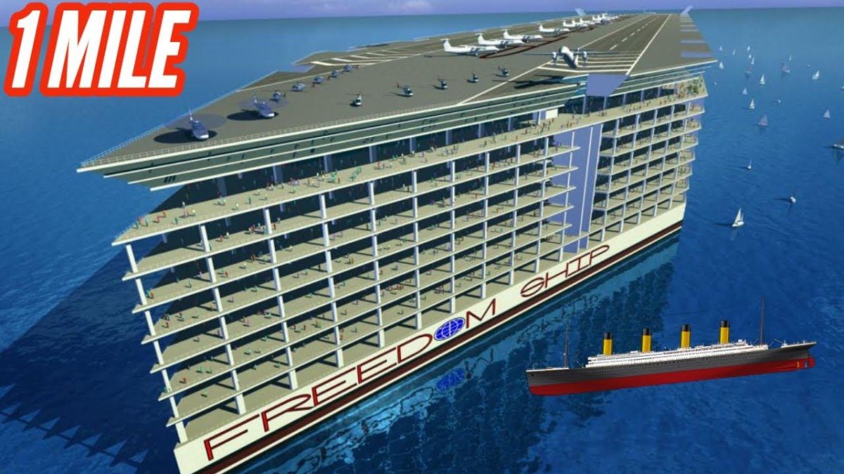 Корабль Freedom ship плавучий город