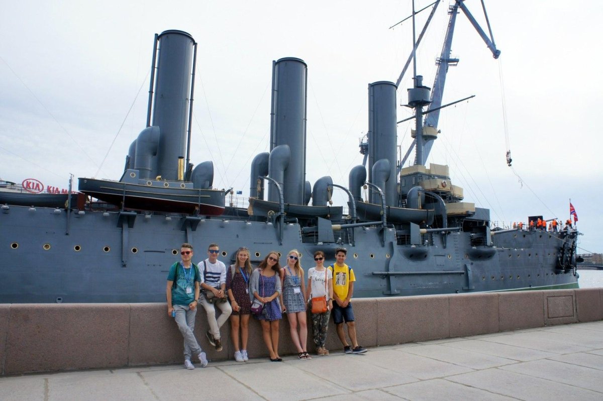 Крейсер Аврора в Санкт-Петербурге внутри