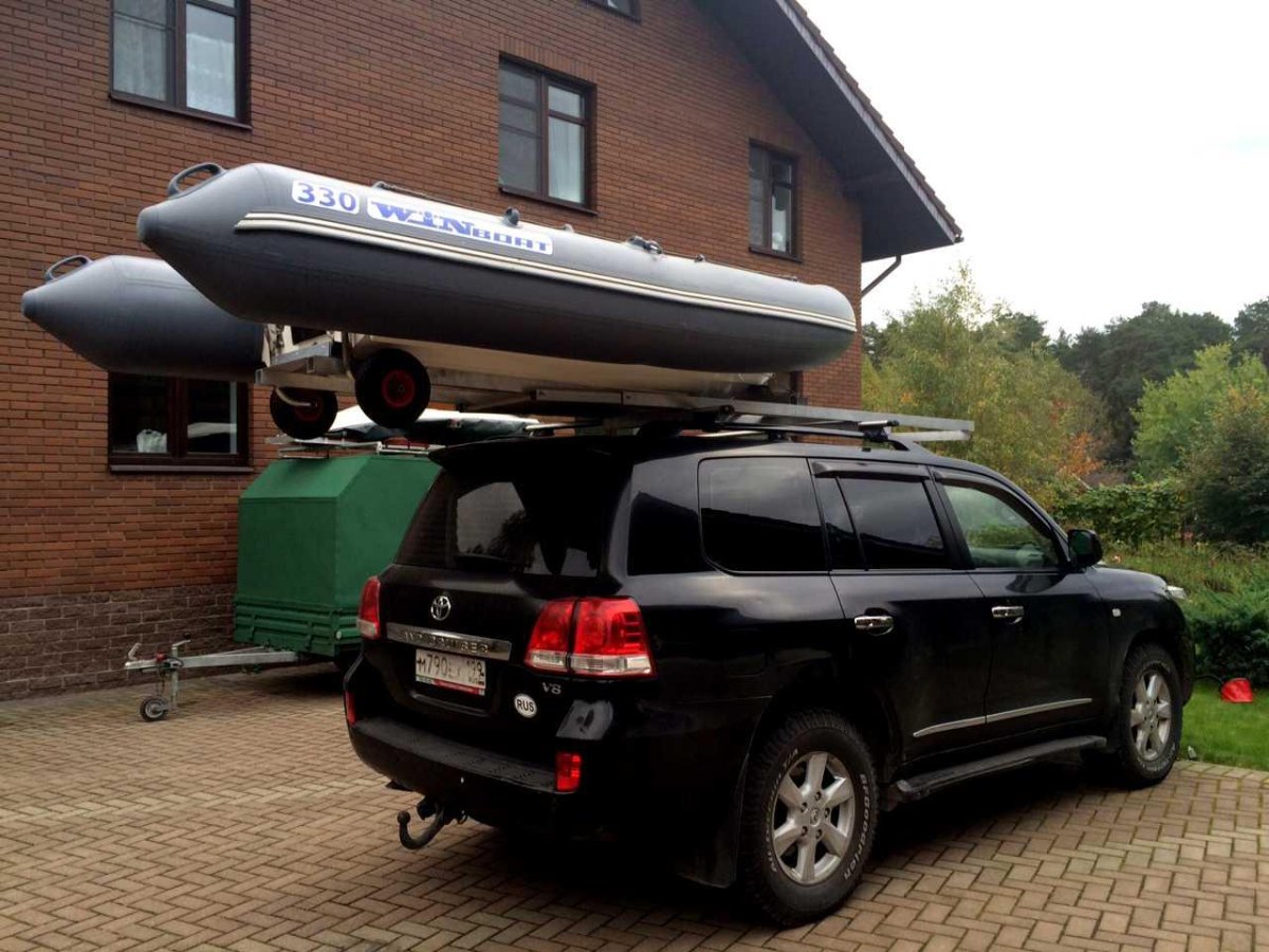 Багажник на крышу для перевозки лодки ПВХ 3200 Нива Шевроле