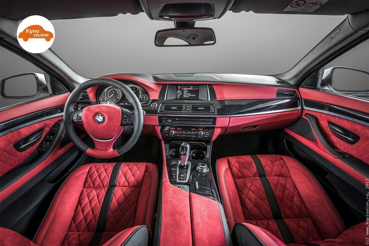 BMW g30 красный салон