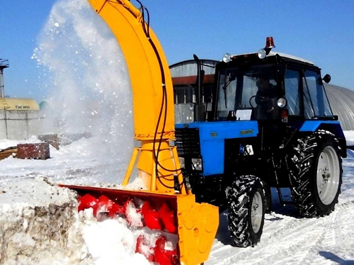 Шнекороторный снегоочиститель для МТЗ 82