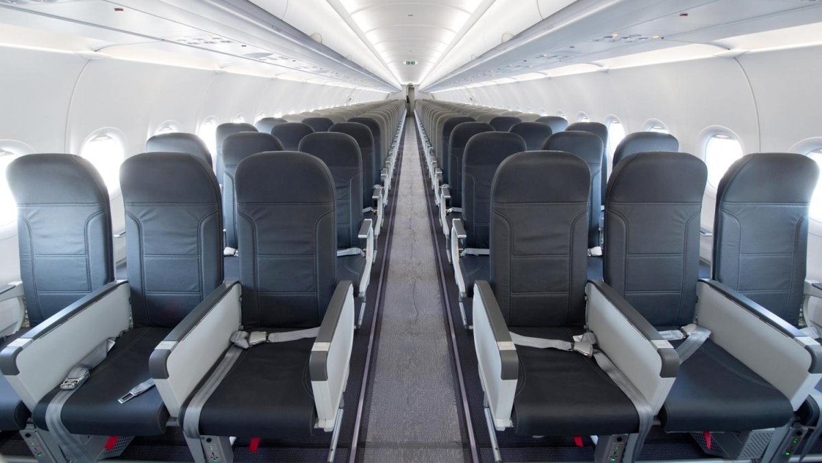 Салон самолета Airbus a320