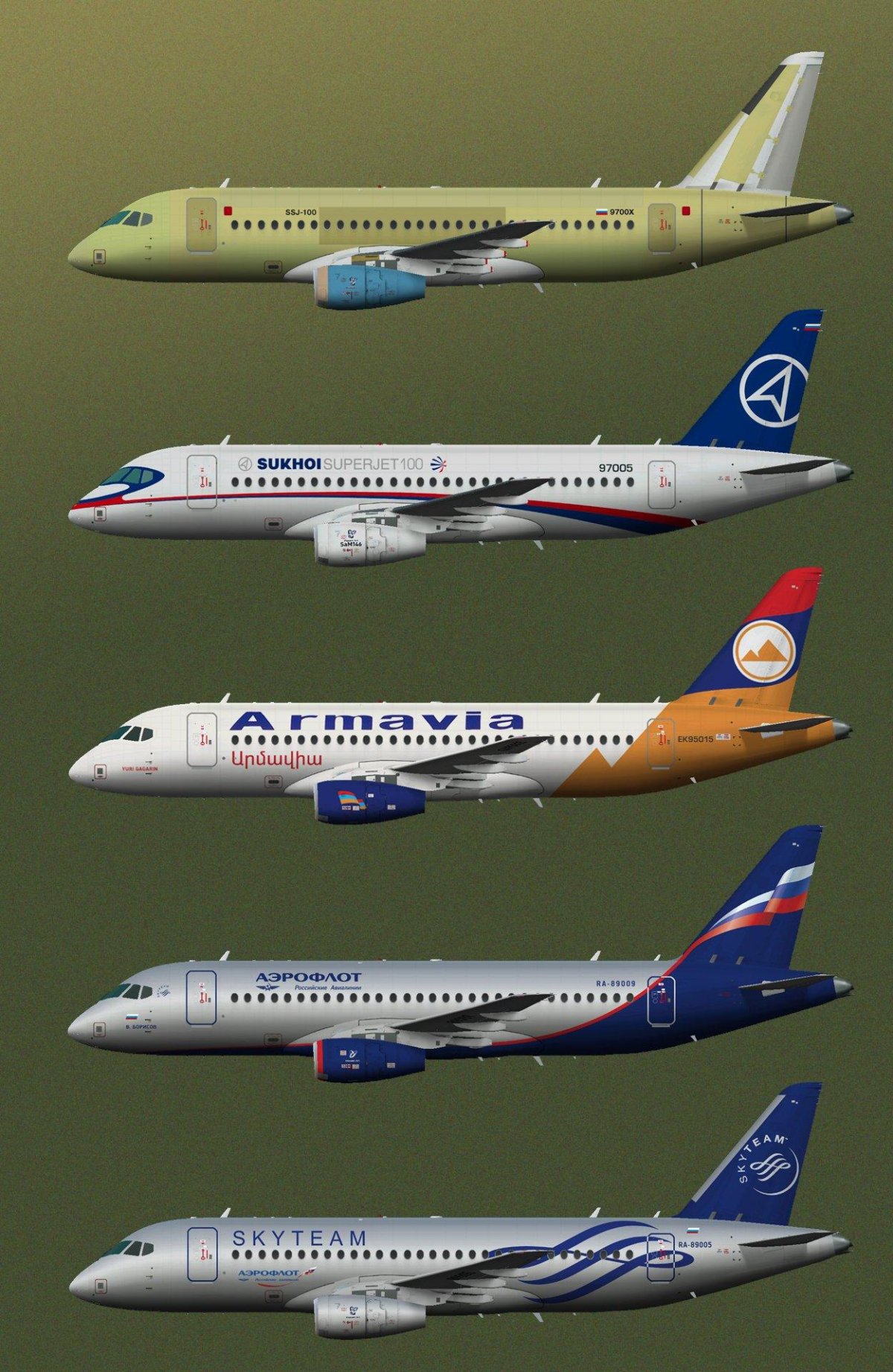 Sukhoi Superjet 100 самолет