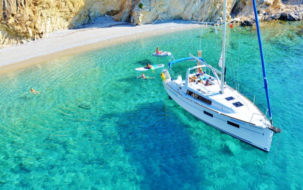 Греция парусная яхта