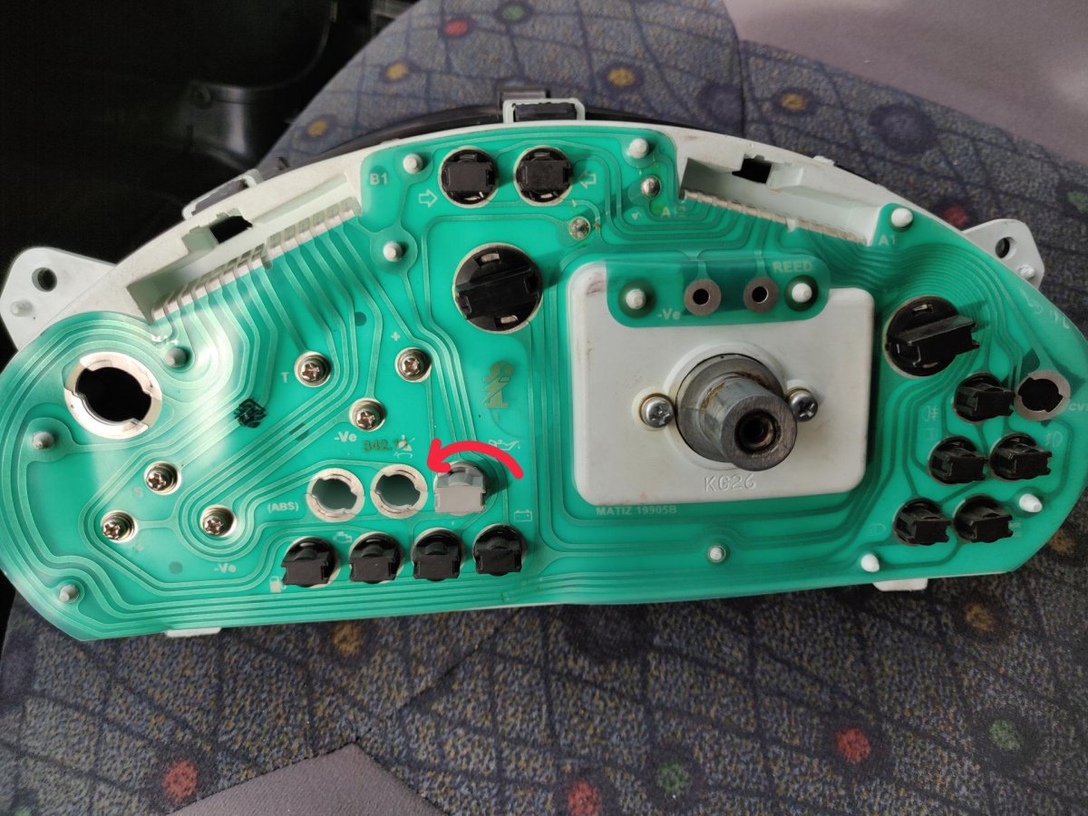 Лампочки приборной панели Матиз