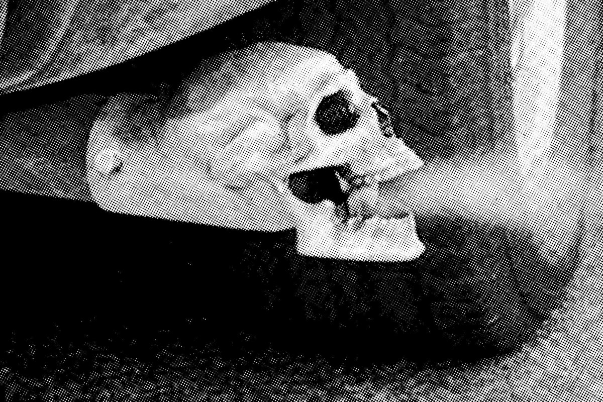 Череп на выхлопную трубу