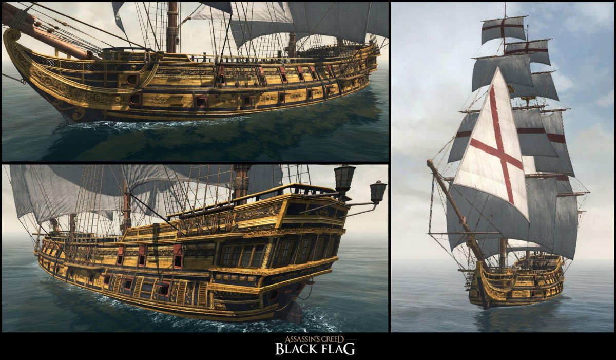 Корабль Галка из Assassins Creed 4