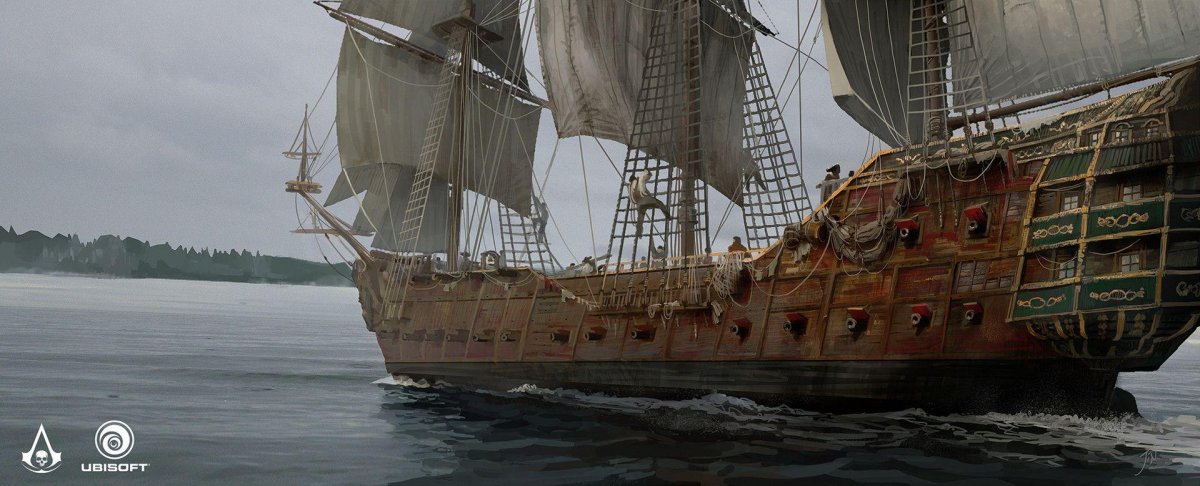 Галка корабль из Assassins Creed