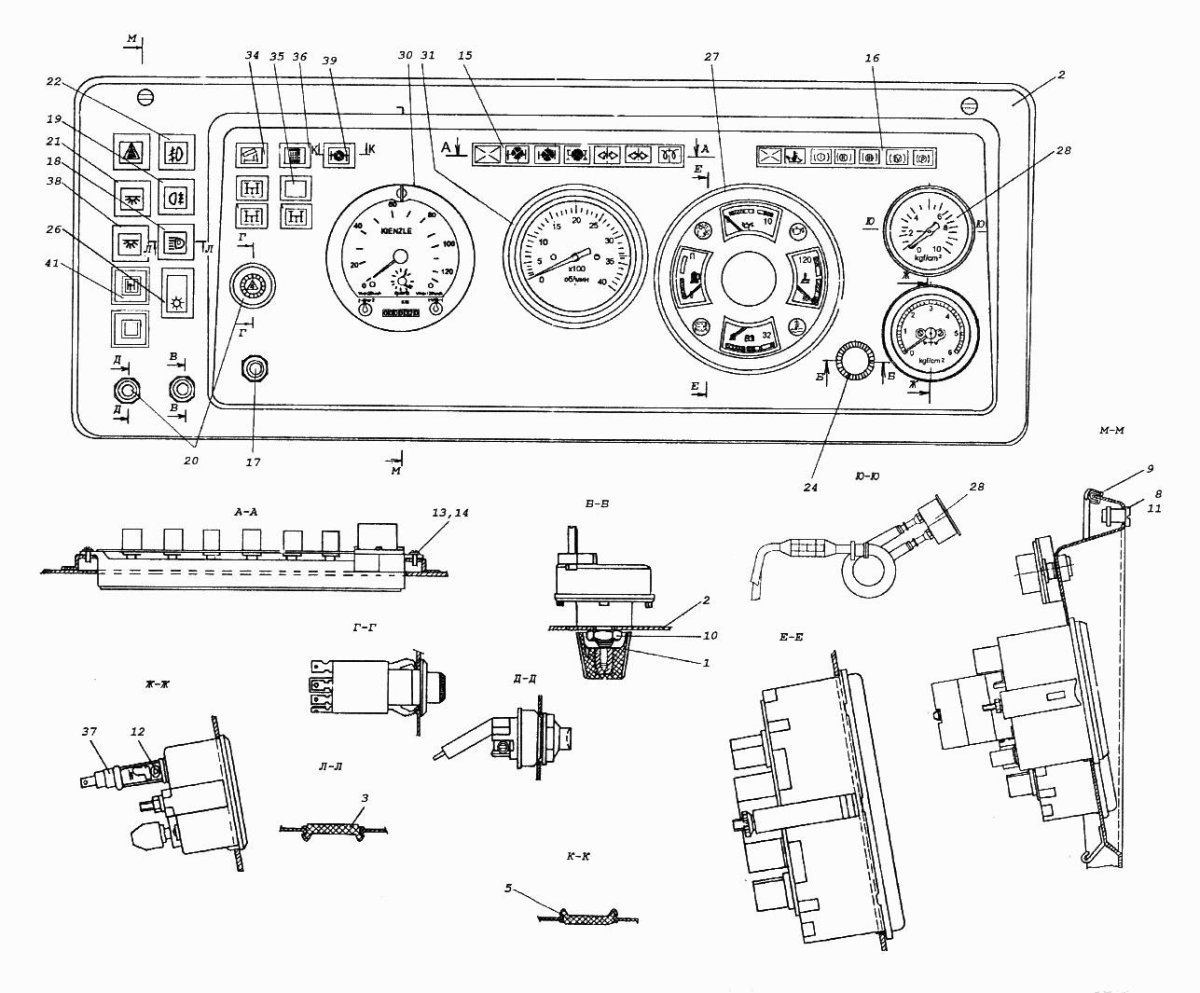 Щиток приборов КАМАЗ 6522