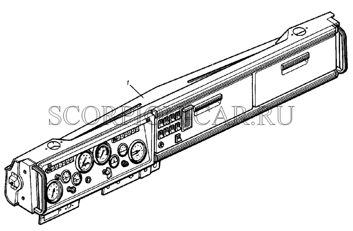 Панель приборов КАМАЗ 4310