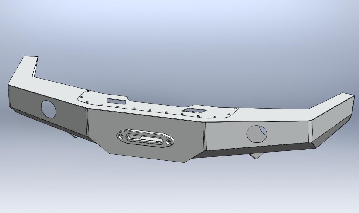 Передний силовой бампер модель f209