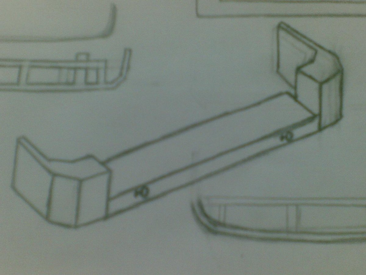 Чертеж силового бампера на ниву 2121