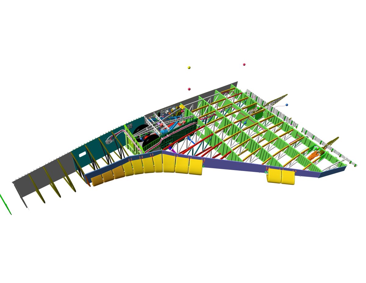 Трапециевидное крыло самолета