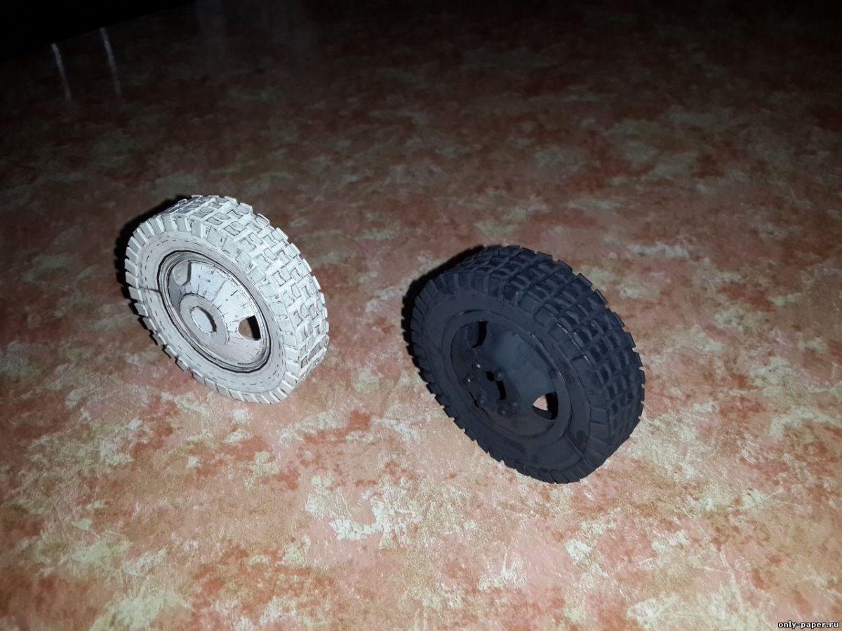 Колеса для бумажных моделей