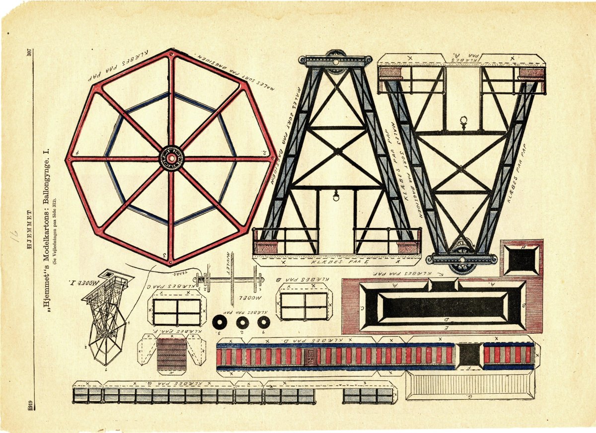 Колесо обозрения макет