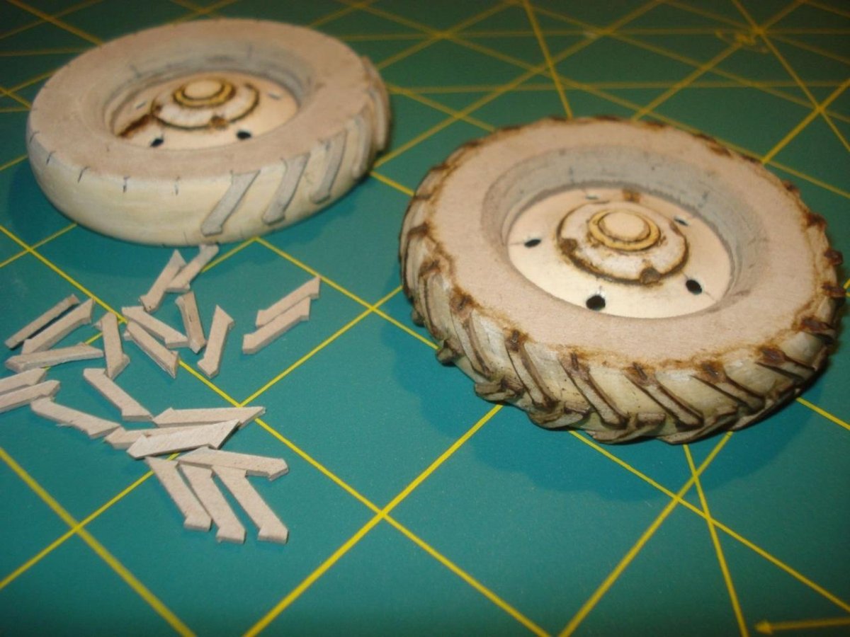 Колеса для бумажных моделей