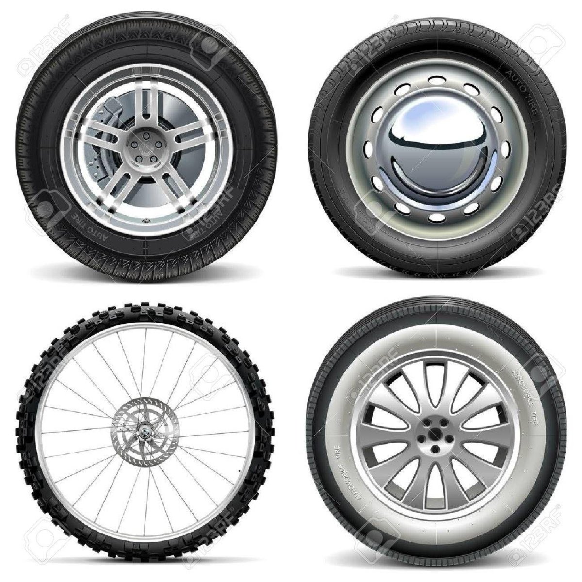 Колёса от мотоцикла для печати