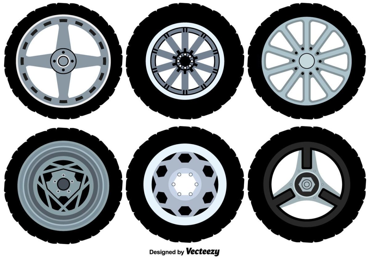 Шина сбоку вектор