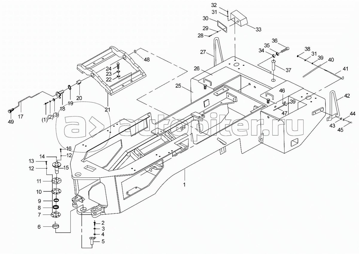 Сочленение полурам lw300 комплект