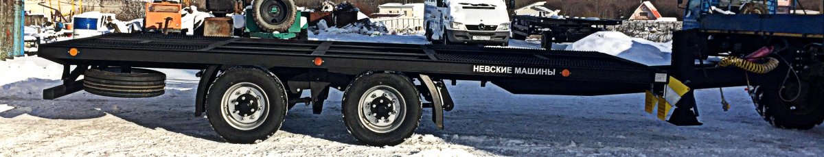 Прицеп тракторный низкорамный шасси Птн-9