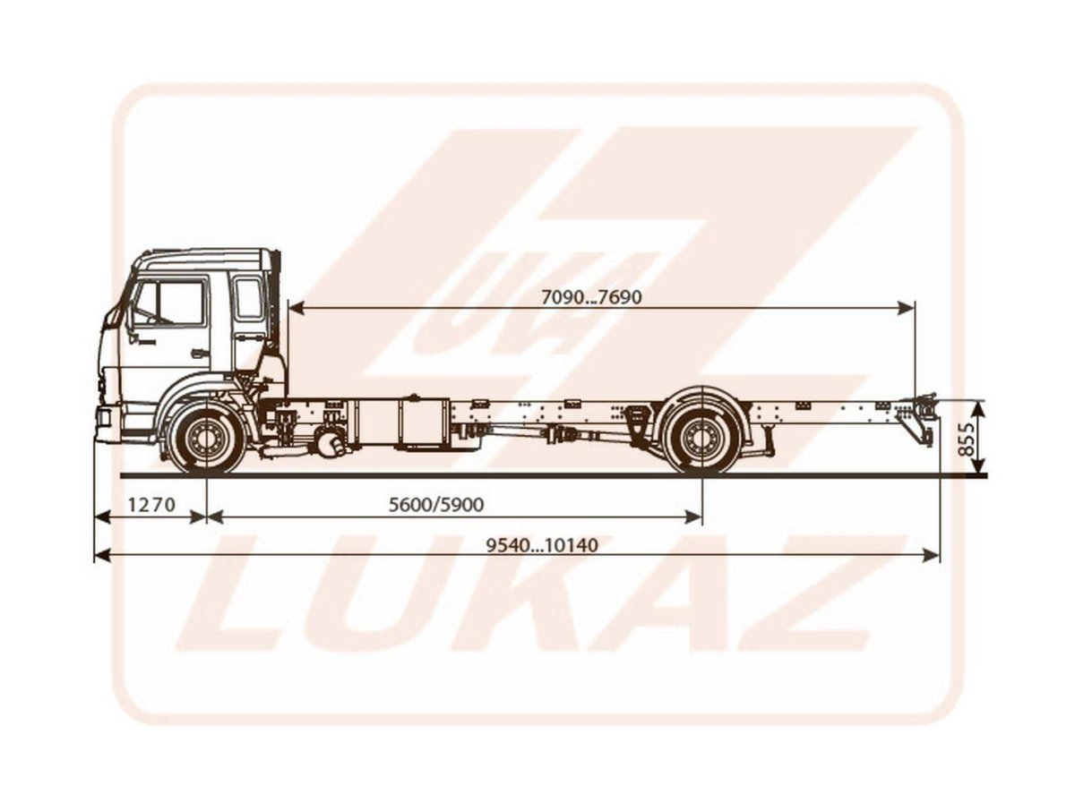 Колесная база КАМАЗ 5308