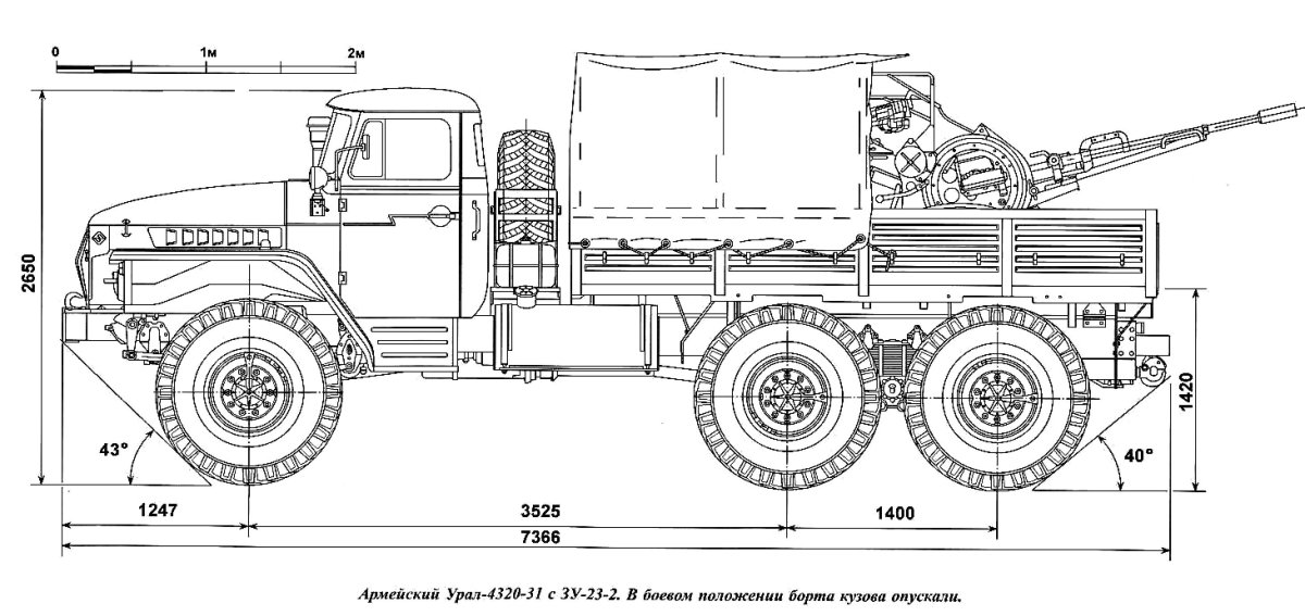 Урал 4320 Blueprint