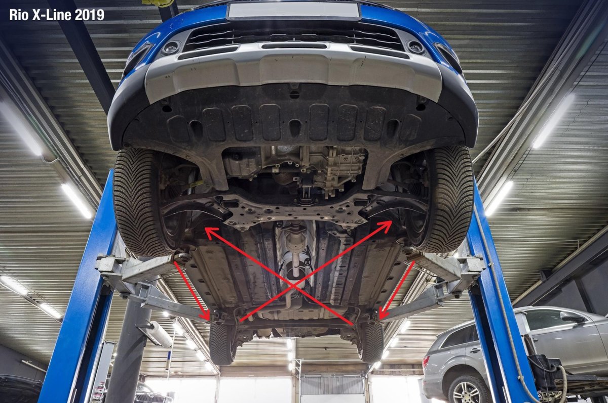 Днище Kia Rio 4