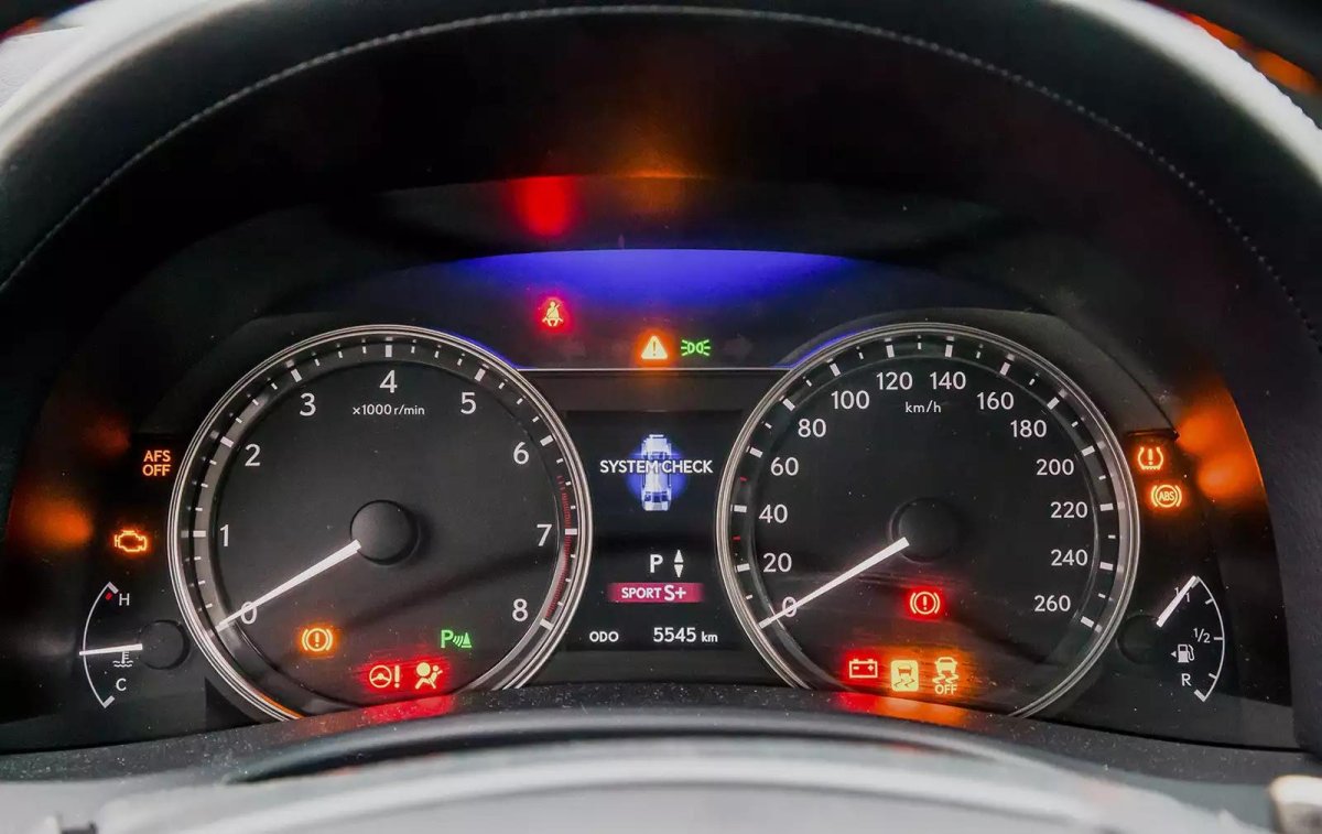 Индикаторы приборной панели Lexus rx350