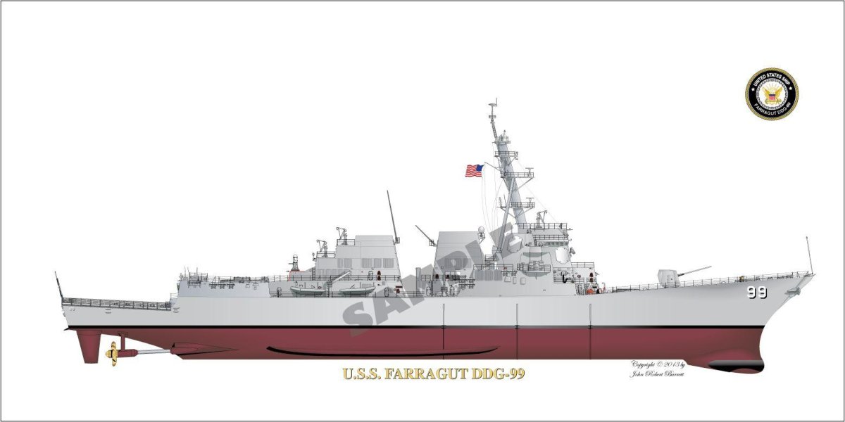 Эсминец Арли Берк чертежи