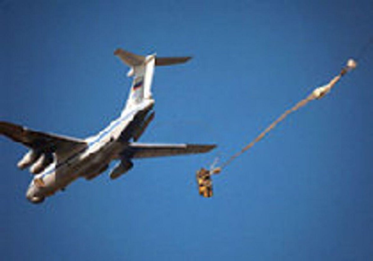 Десантирование техники с ил 76