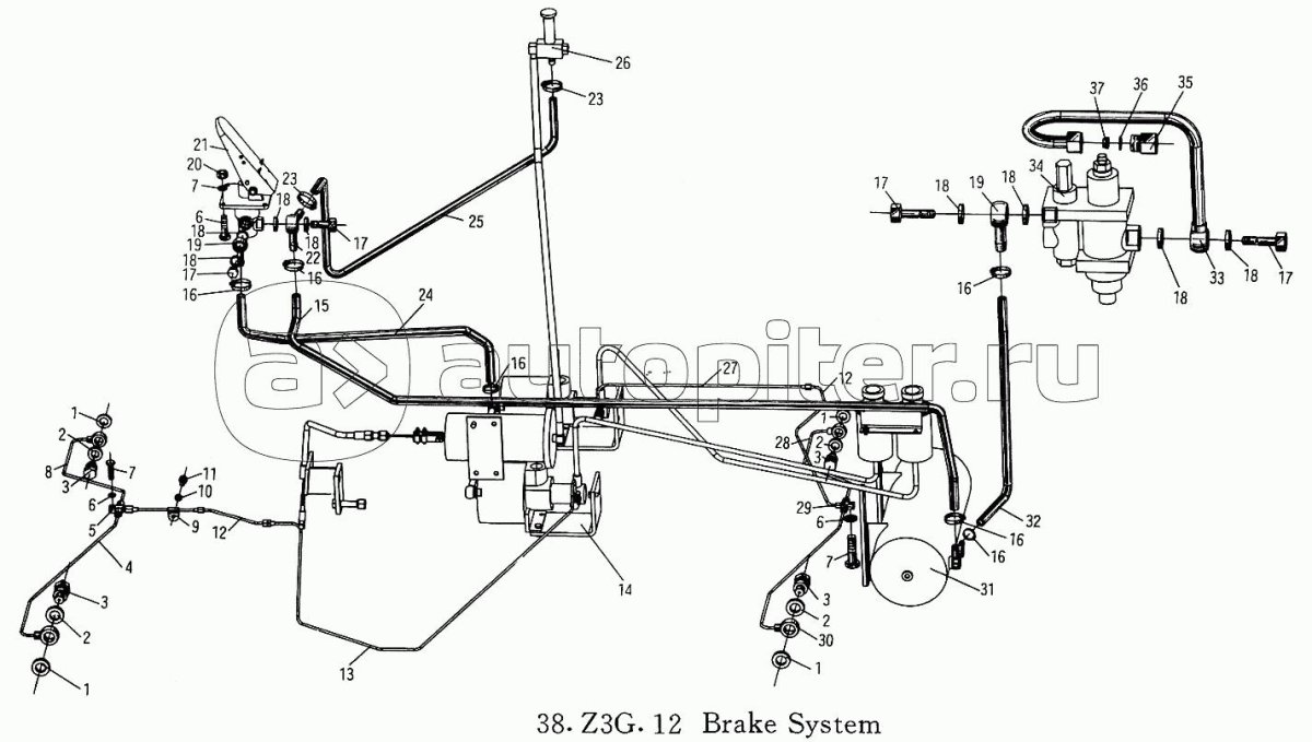 Тормозная система XCMG zl30g