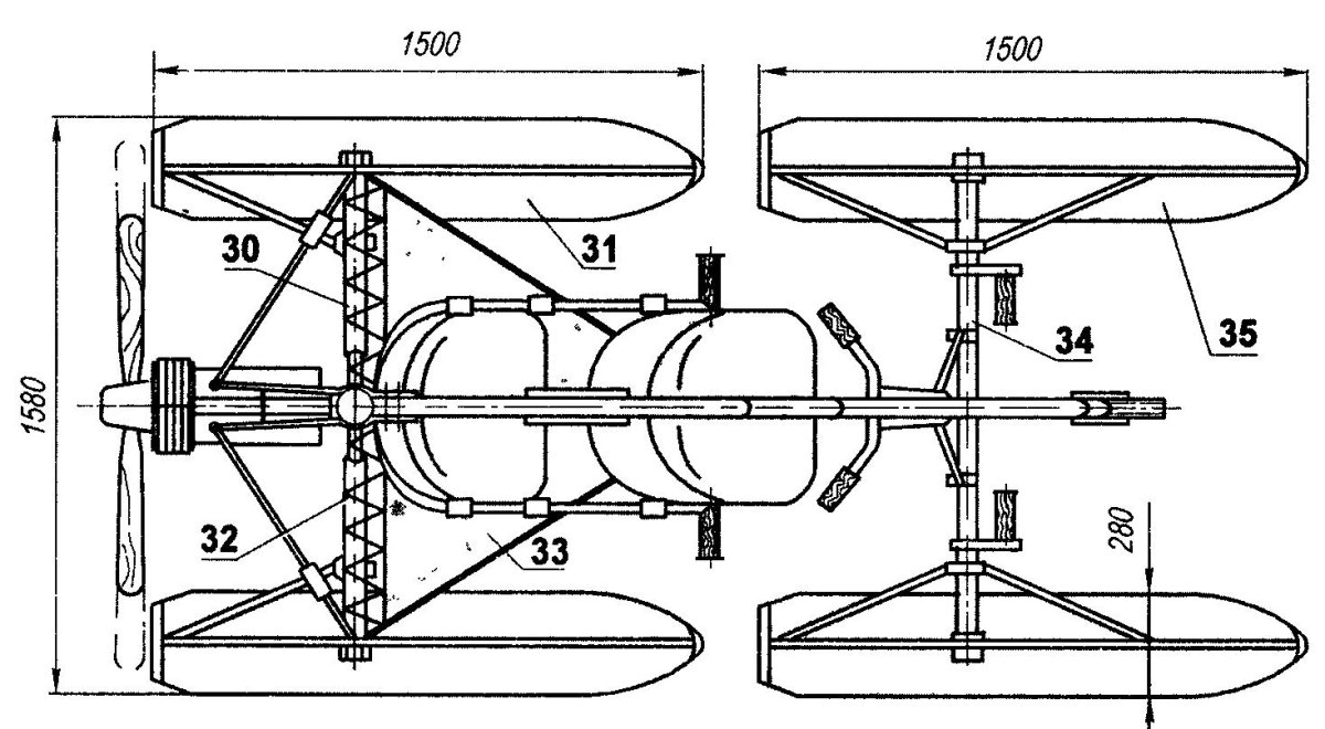 Аэросани Гравицапа конструкция винта