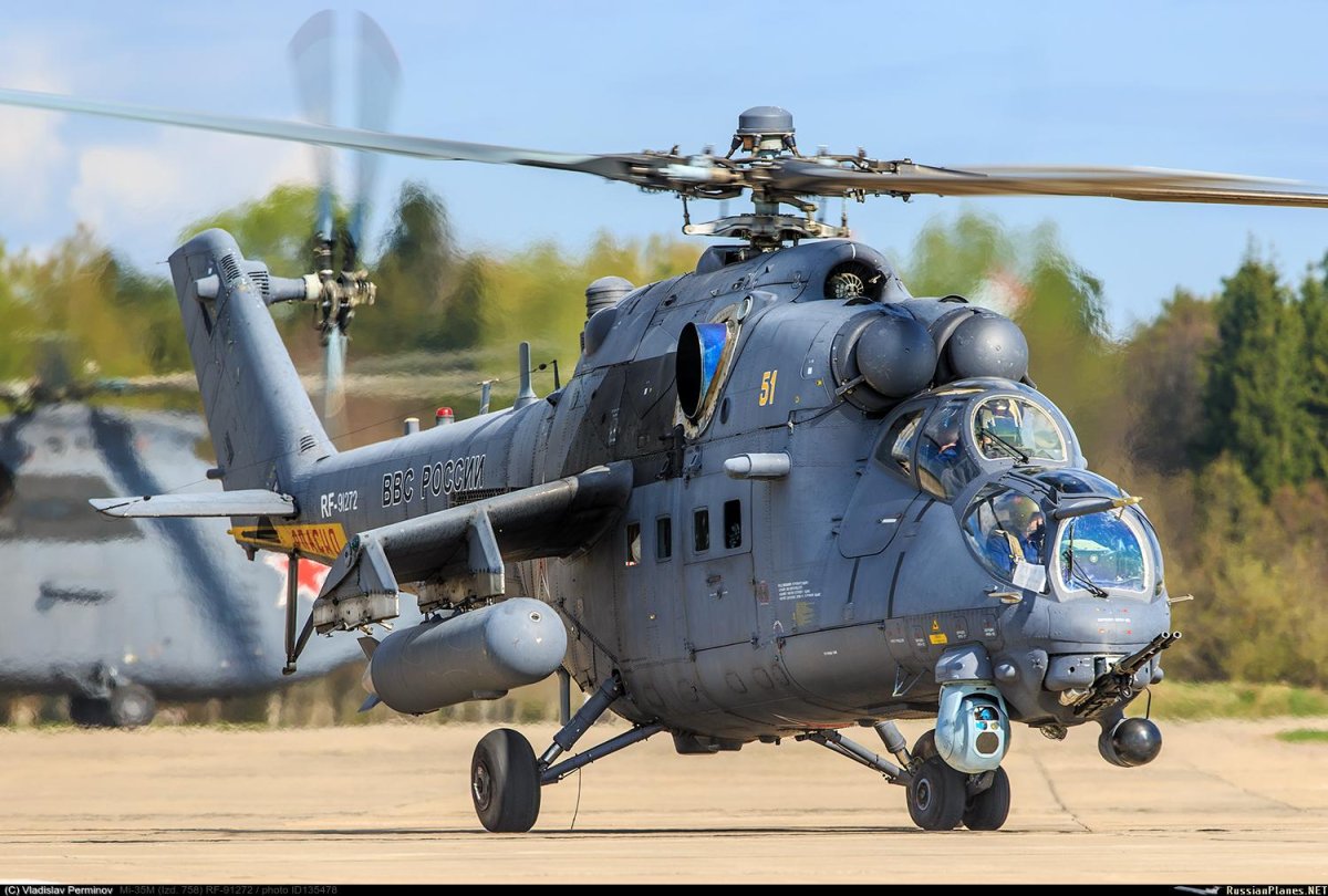 Ми-35мс армейский ударный вертолёт