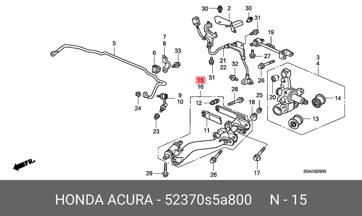 52395-S5a-004 сайлентблок