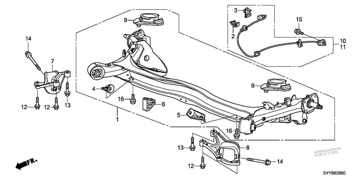 Задняя подвеска Хонда Фрид гб3