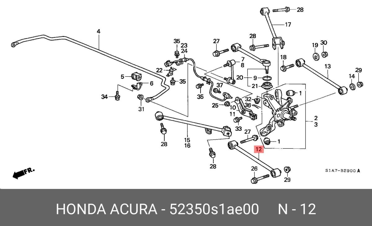Задняя подвеска Honda Accord 7
