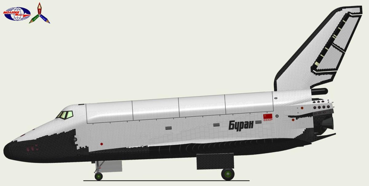 Шаттл Буран 3d model