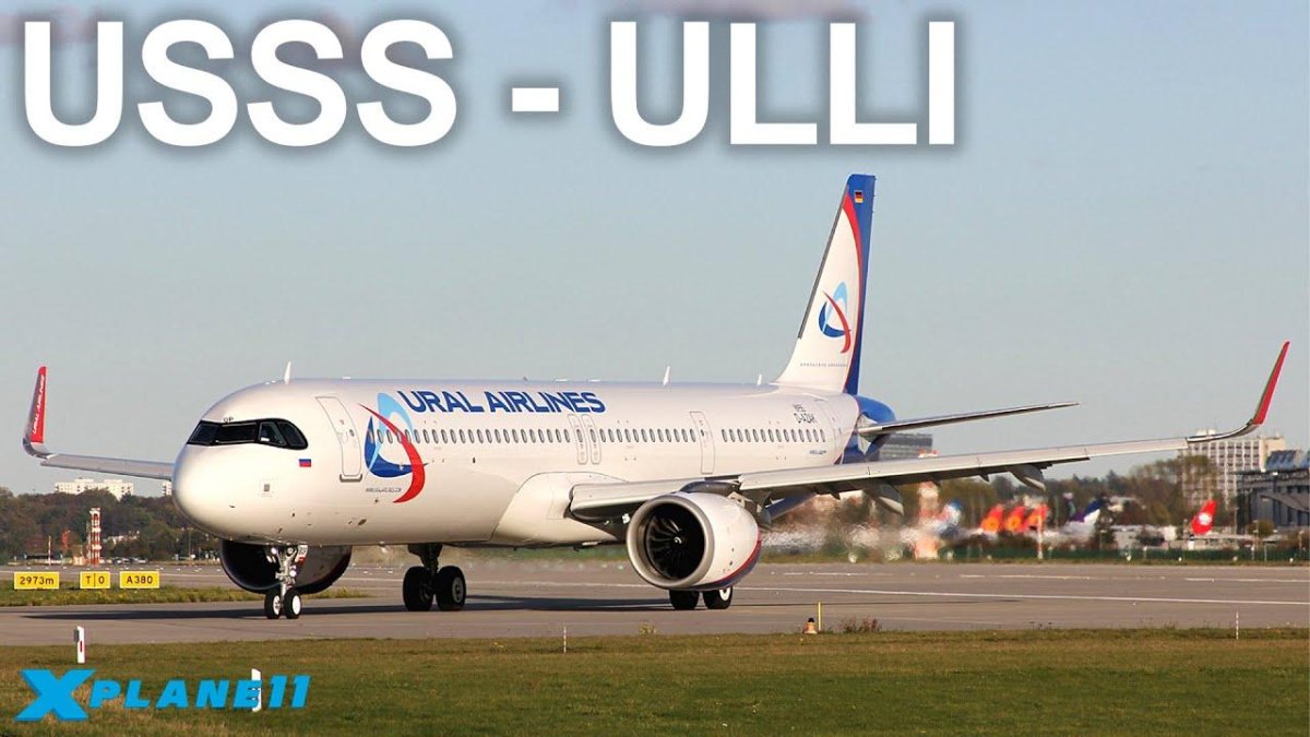 Самолет Аэробус 320 Нео уральских авиалиний